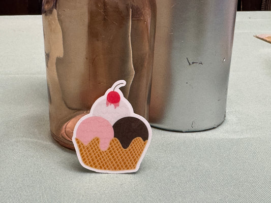 Waffle Bowl Ice Cream Sticker